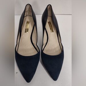 LOUISE ET CIE Elegant Black Pumps size 4 pre owned Exellent condition navy blue